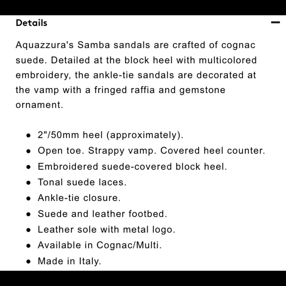 NWT Aquazzura “samba” suede sandals - Picture 5 of 9